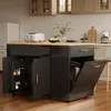 okwish Mobile Kücheninsel Küchenschrank mit Produktbild-Vorschau 2