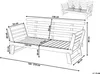 BELIANI Sofa ogrodowa drewniana brązowa 2-osobowa Podgląd zdjęcia produktu 6