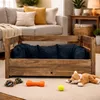 Hundebett aus Massivholz 90x57x45 cm – Braun, Natur oder Produktbild-Vorschau 6