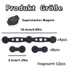 12 Silikon Fixierclip für Heißluftfritteusen, magnetische Produktbild-Vorschau 2