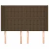 vidaXL Kopfteil mit Ohren Dunkelbraun 147x16x118/128 cm Produktbild-Vorschau 3