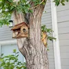 Relaxdays Vogelfutterhaus Holz, zum Aufhängen, Produktbild-Vorschau 5