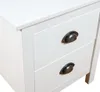 vidaXL Stolik nocny Hill 2 szt. Biały 46x35x49,5 cm lite Podgląd zdjęcia produktu 6