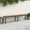 vidaXL Tuinbank, 201 x 35 x 45 cm, massief acaciahout, Productafbeelding-voorbeeld 2