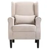 vidaXL Poltrona in tessuto beige Anteprima dell’immagine prodotto 2