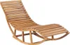 Schaukelliege mit Auflage Massivholz Teak Produktbild-Vorschau 2