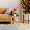 Pouf Relaxdays in legno, A x L x P: 46 x 40 x 30 cm, fino a Anteprima dell’immagine prodotto 3