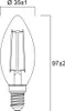 SYLVANIA LED Kerze E14 Warmweiß | 25W Glühbrine Ersatz | Produktbild-Vorschau 6