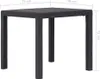 vidaXL Tavolo da giardino marrone 79x79x72 cm in plastica Anteprima dell’immagine prodotto 4