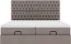 Ottoman-Bett mit Matratzen Taupe 160x200 cm Stoff Produktbild-Vorschau 7