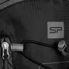 A close-up view of a black backpack with a zipper and a logo. Produktbild-Vorschau