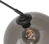 Nowoczesna lampa łukowa czarna z dymionym szkłem - Arc Podgląd zdjęcia produktu 7