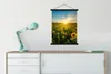 MuchoWow® Textilposter Sonnenuntergang - Blumen - Produktbild-Vorschau 3