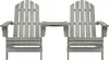 vidaXL Adirondack záhradné stoličky so stolom z masívneho Náhľad obrázku produktu 1