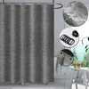 Tenda da doccia grigia antimuffa impermeabile lavabile Anteprima dell’immagine prodotto 1