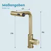 doporro Wasserfall Wasserhahn Küche Hochdruck mit 3 Produktbild-Vorschau 6