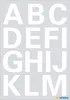 HERMA Buchstaben 25 mm A-Z weiß, wetterfeste Folie Produktbild-Vorschau 1