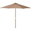 Outsunny Sonnenschirm Holz 300 cm Holzschirm Gartenschirm Produktbild-Vorschau 1