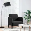 vidaXL Fauteuil avec accoudoirs noir 54 cm velours Voir les images du produit 2