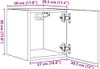 vidaXL Szafka wisząca pod TV dąb sonoma 30,5x30x30 cm Podgląd zdjęcia produktu 8