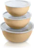3 Pezzi Ciotola da Cucina Con Coperchio Ciotola In Plastica Anteprima dell’immagine prodotto 5