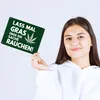 Lass mal Gras rauchen Metallschild in 15x20 cm mit Produktbild-Vorschau 3