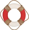 Decorazione Clayre & Eef 37x7 cm Bianco Rosso Schiuma Anteprima dell’immagine prodotto 2