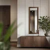 Zrkadlo na stenu STYLER WAVE, 50x142 cm, tmavý dub, Náhľad obrázku produktu 2