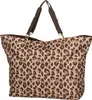 A leopard print shopper bag against a white background. Produktbild-Vorschau