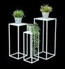 DanDiBo Blumenhocker Metall Weiß Eckig Blumenständer Produktbild-Vorschau 1