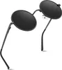 Polarisierte Retro Runde Sonnenbrille UV400 Herren Damen Produktbild-Vorschau 1