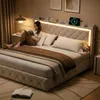 Lit rembourré ProximaX 140 x 200 cm, beige, avec LED RGB et Voir les images du produit 6