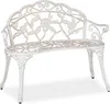 Relaxdays Gartenbank, 2 Sitzer, Rosen, Terrasse, Balkon, Produktbild-Vorschau 1