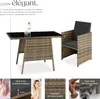 Salon de jardin LAUSANNE 2 places - marron naturel Voir les images du produit 3