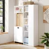Merax Klappbarer Schreibtisch mit Regal, 2-in-1 Bücherregal Produktbild-Vorschau 4