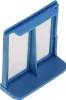 A blue plastic filter for a washing machine. Produktbild-Vorschau