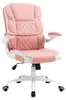 Schreibtischstuhl drehbar mit Wippfunktion Kunstleder Rosa Produktbild-Vorschau 2