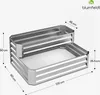 A two-tiered metal raised garden bed. Podgląd zdjęcia produktu
