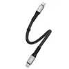 Dudao L10C USB-C auf USB-C Kabel, 100W 5A, 0,23m, Schwarz Produktbild-Vorschau 5