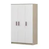 Armoire pour enfants 120 cm - Sonoma/blanc avec poignées Voir les images du produit 1