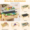 COSTWAY 78 teiliges Kinder Eisenbahn Set, 5 in 1 Produktbild-Vorschau 4