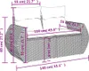 8-tlg. Garten-Sofagarnitur mit Kissen Grau Poly Rattan Produktbild-Vorschau 7