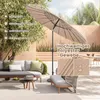 COSTWAY Parasol 265cm, Parasol de jardin avec manivelle Voir les images du produit 4