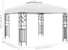 vidaXL Pavillon 3x3 m Weiß 180 g/m² Produktbild-Vorschau 4
