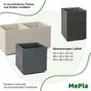 MePla - Kübel KARO-40 Holzoptik 80x40x40 anthrazit Produktbild-Vorschau 3