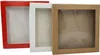 Boîte cadeau décorative en carton, rouge, 210 x 210 x 20 Voir les images du produit 4