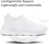 Laufschuhe Damen Slip-On Sneaker Atmungsaktiv Mesh Weiß Produktbild-Vorschau 6