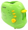 A bright green Esperanza SMILEY toaster with yellow controls and a smiley face graphic on the side, set against a white background. Produktbild-Vorschau