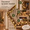 Mica Decorations Kerstslinger Goud 180 cm - Gouden Productafbeelding-voorbeeld 7