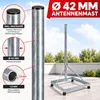 PremiumX Balkonständer 50x50cm Stahl 1m Mast SAT Produktbild-Vorschau 6
